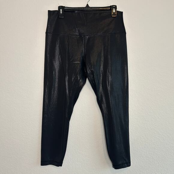 Lululemon Align High-Rise Pant 25" Shine Black Sz 14 - Picture 1 of 9